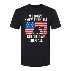 We Owe Them All Veterans Day Partiotic Flag Military Softstyle CVC T-Shirt