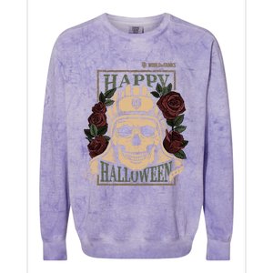 World Of Tanks Happy Halloween Gift Colorblast Crewneck Sweatshirt