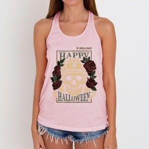 World Of Tanks Happy Halloween Gift Women's Knotted Racerback Tank