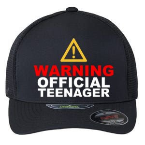 Warning Official Teenager 13th Birthday Flexfit Unipanel Trucker Cap