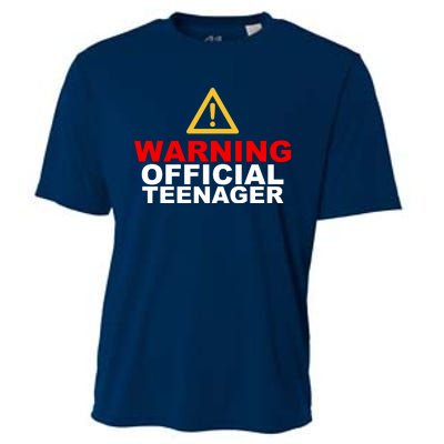 Warning Official Teenager 13th Birthday Cooling Performance Crew T-Shirt