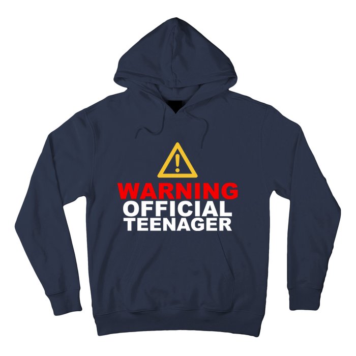 Warning Official Teenager 13th Birthday Hoodie