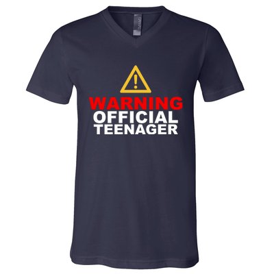 Warning Official Teenager 13th Birthday V-Neck T-Shirt