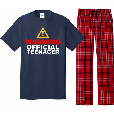 Warning Official Teenager 13th Birthday Pajama Set