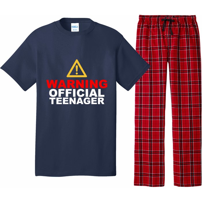 Warning Official Teenager 13th Birthday Pajama Set