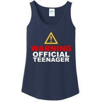 Warning Official Teenager 13th Birthday Ladies Essential Tank