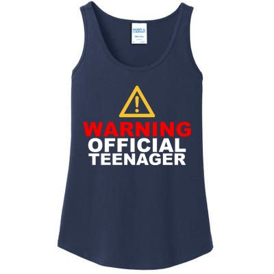 Warning Official Teenager 13th Birthday Ladies Essential Tank