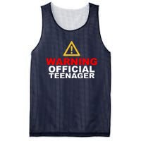 Warning Official Teenager 13th Birthday Mesh Reversible Basketball Jersey Tank