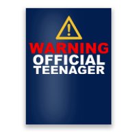 Warning Official Teenager 13th Birthday Poster