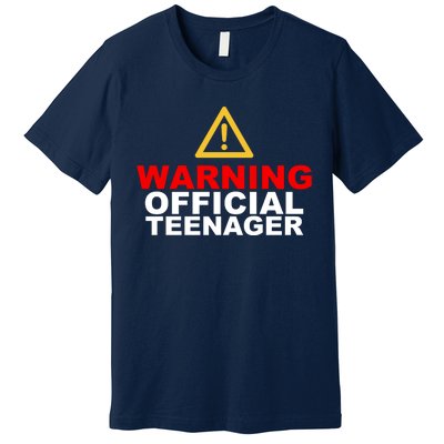 Warning Official Teenager 13th Birthday Premium T-Shirt