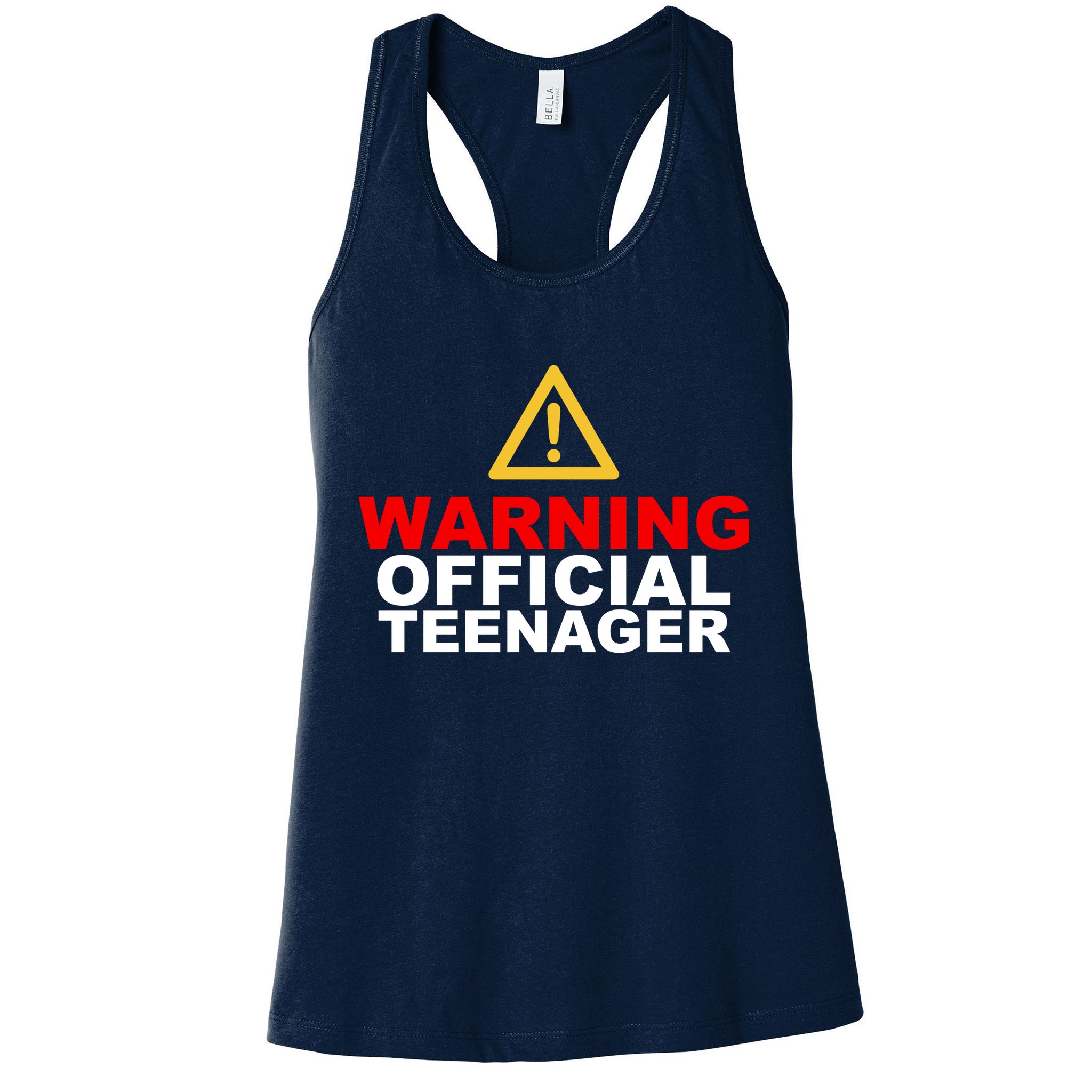 Warning Official Teenager 13th Birthday Womens Tank Top