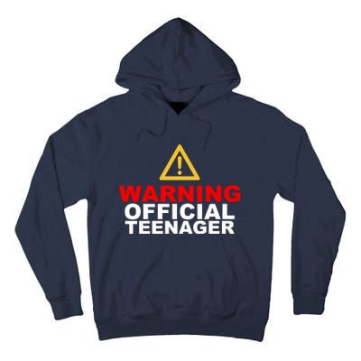 Warning Official Teenager 13th Birthday Tall Hoodie