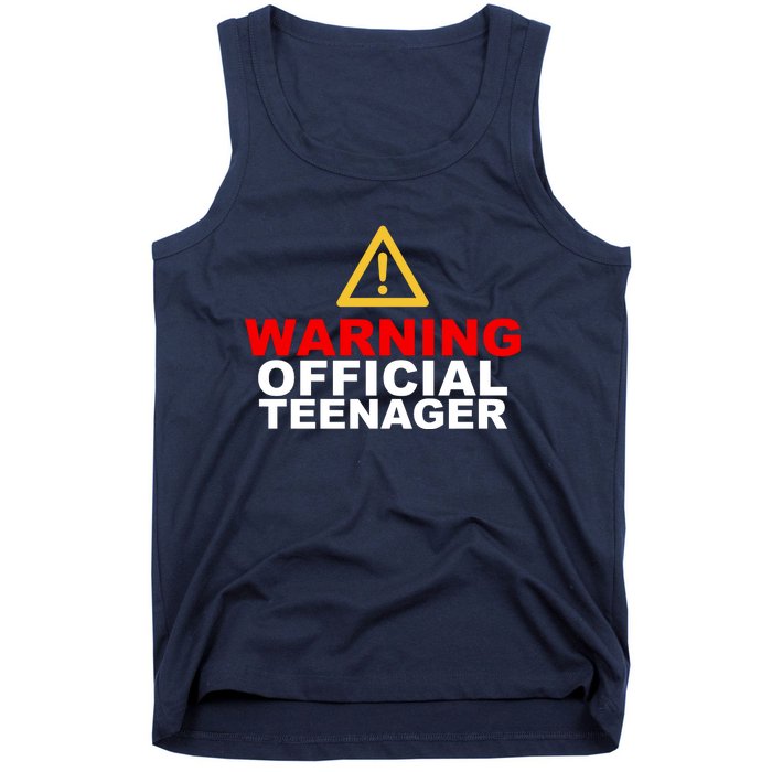 Warning Official Teenager 13th Birthday Tank Top