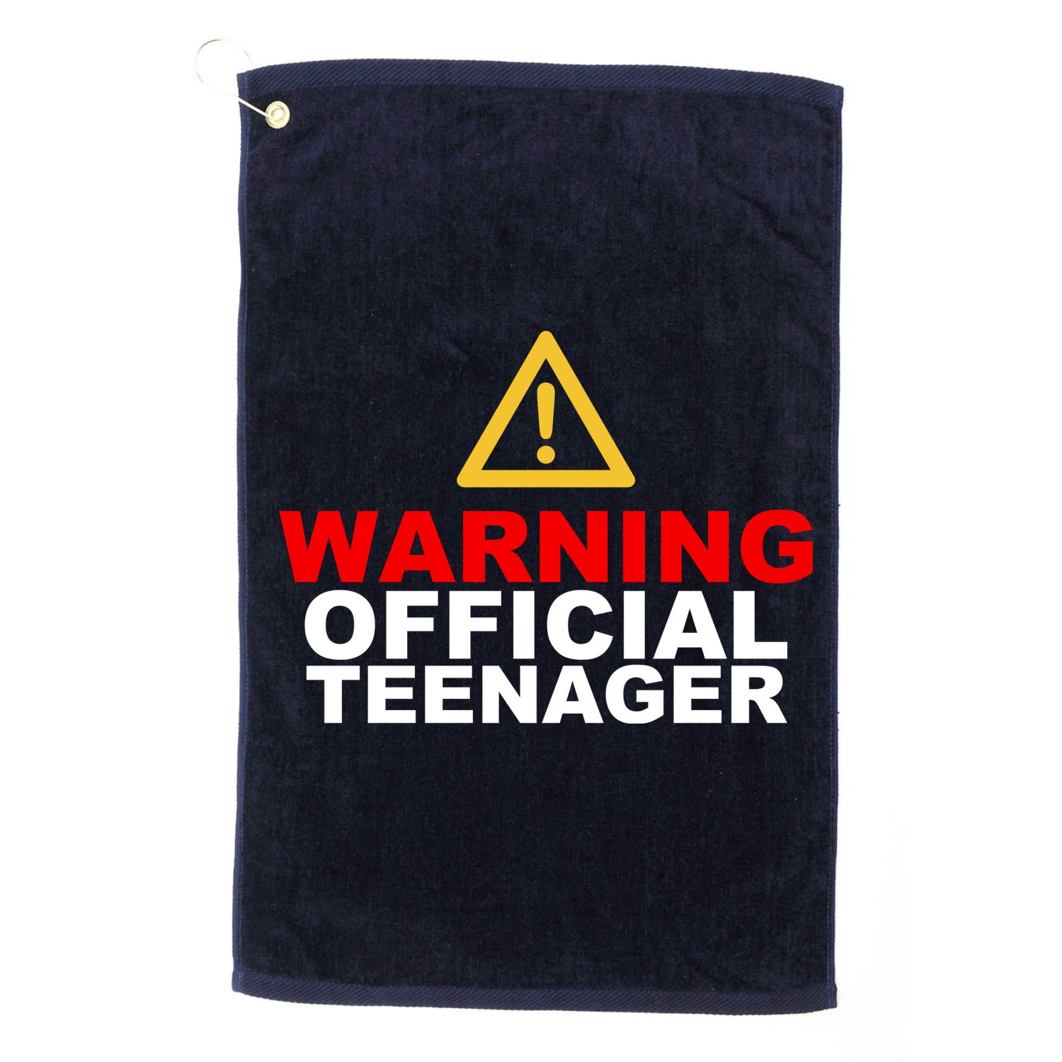 Warning Official Teenager 13th Birthday Golf Towel