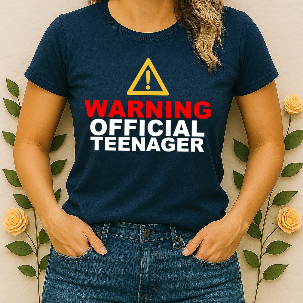 Warning Official Teenager 13th Birthday Womens T-Shirt
