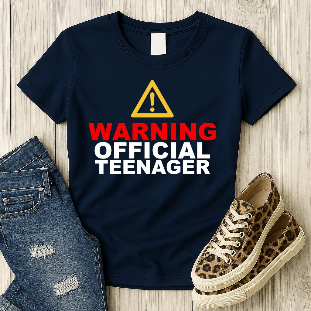 Warning Official Teenager 13th Birthday Womens T-Shirt