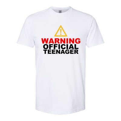 Warning Official Teenager 13th Birthday Softstyle CVC T-Shirt