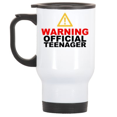 Warning Official Teenager 13th Birthday Stainless Steel Travel Mug