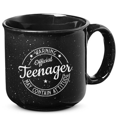 Warning Official Teenager May Contain Attitude Teenager 15oz Campfire Ceramic Mug