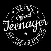 Warning Official Teenager May Contain Attitude Teenager 16 in Basic Backpack