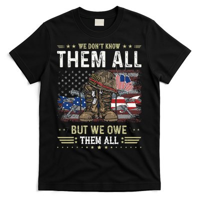 We Owe Them All Partiotic Veterans Day Memorial Day T-Shirt