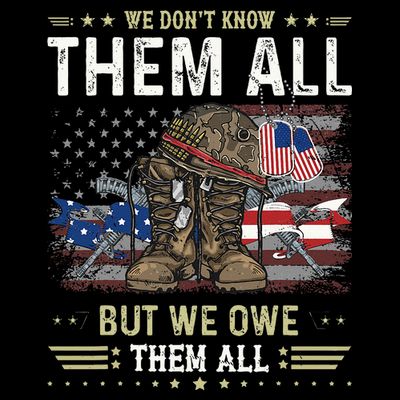 We Owe Them All Partiotic Veterans Day Memorial Day T-Shirt