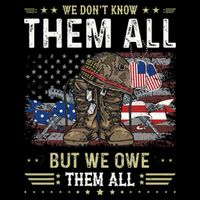 We Owe Them All Partiotic Veterans Day Memorial Day Drawstring Bag