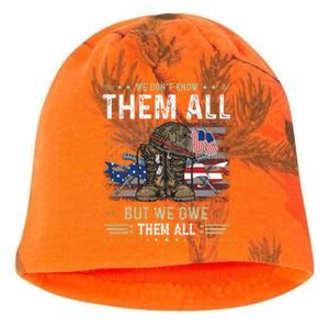 We Owe Them All Partiotic Veterans Day Memorial Day Kati - Camo Knit Beanie