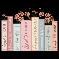 Women Of The Bible Floral Books Christian Jesus Doggie Tank