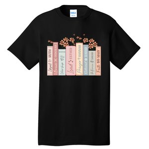 Women Of The Bible Floral Books Christian Jesus Tall T-Shirt