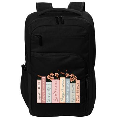 Women Of The Bible Floral Books Christian Jesus Impact Tech Backpack