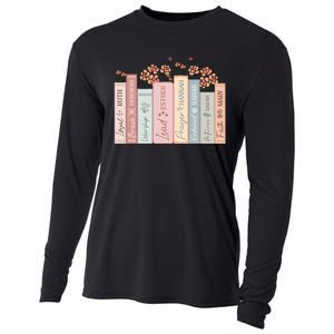 Women Of The Bible Floral Books Christian Jesus Cooling Performance Long Sleeve Crew