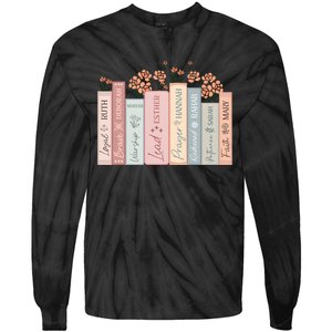 Women Of The Bible Floral Books Christian Jesus Tie-Dye Long Sleeve Shirt