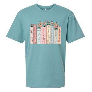 Women Of The Bible Floral Books Christian Jesus Sueded Cloud Jersey T-Shirt