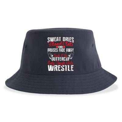 Wrestling Only Tough Wrestle Sustainable Bucket Hat