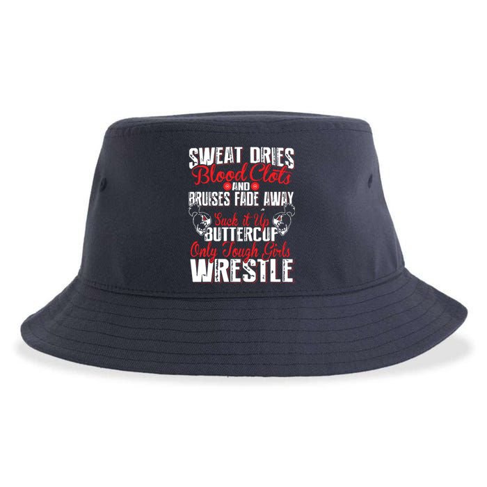 Wrestling Only Tough Wrestle Sustainable Bucket Hat