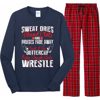 Wrestling Only Tough Wrestle Long Sleeve Pajama Set