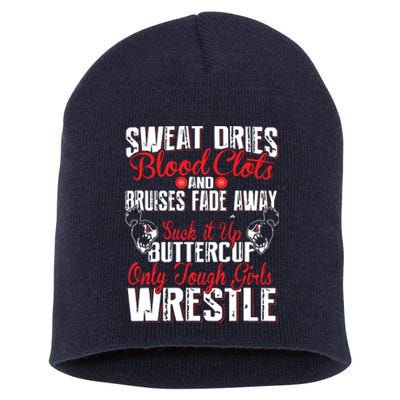 Wrestling Only Tough Wrestle Short Acrylic Beanie