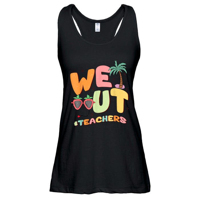 We Out Teachers End Of School Year Happy Last Day Of School Ladies Essential Flowy Tank