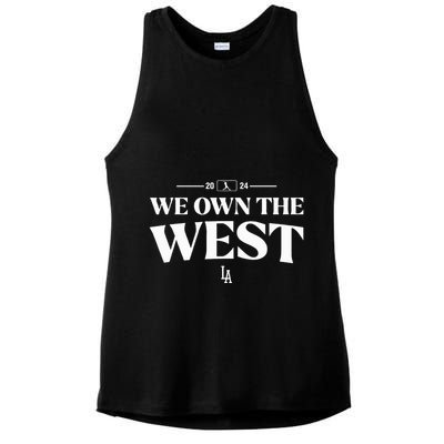 We Own The West La Blue 2024 Ladies PosiCharge Tri-Blend Wicking Tank