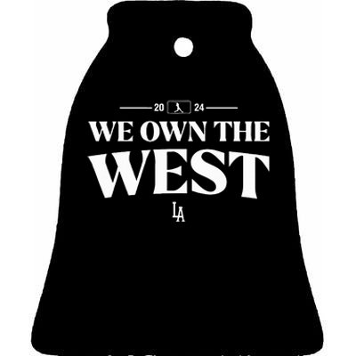 We Own The West La Blue 2024 Ceramic Bell Ornament