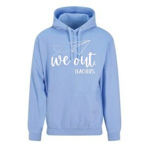 We Out Teachers Bye Bruh Happy Last Day Of School End Year Unisex Surf Hoodie