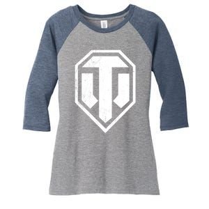 World Of Tanks Women's Tri-Blend 3/4-Sleeve Raglan Shirt