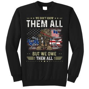 We Owe Them All Partiotic Veterans Day Sweatshirt