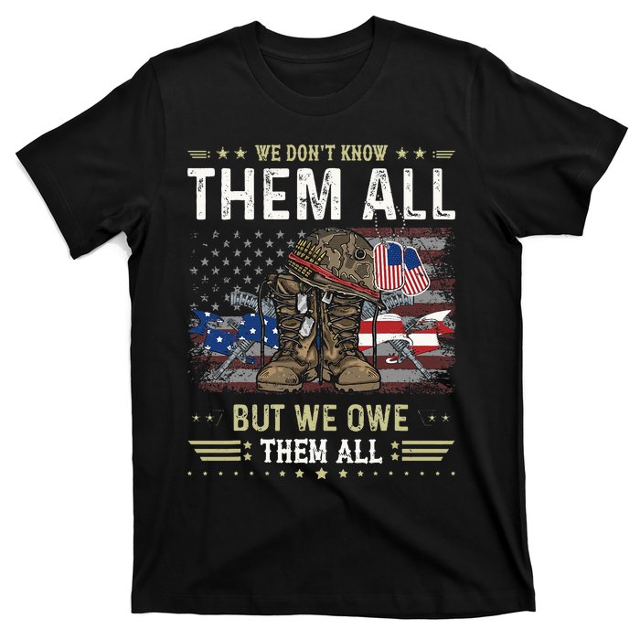 We Owe Them All Partiotic Veterans Day T-Shirt