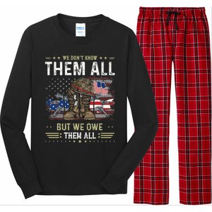 We Owe Them All Partiotic Veterans Day Long Sleeve Pajama Set