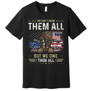 We Owe Them All Partiotic Veterans Day Premium T-Shirt