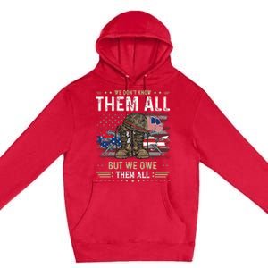 We Owe Them All Partiotic Veterans Day Premium Pullover Hoodie