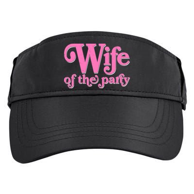 Wife Of The Party Bachelorette Bride Adult Drive Performance Visor