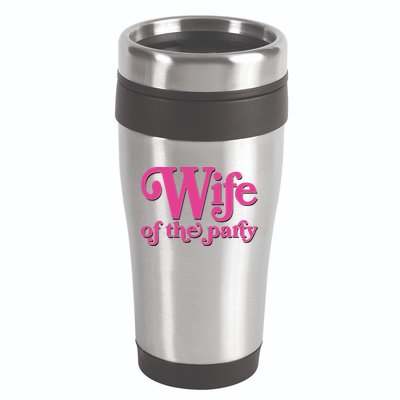 Wife Of The Party Bachelorette Bride 16oz Travel Tumbler